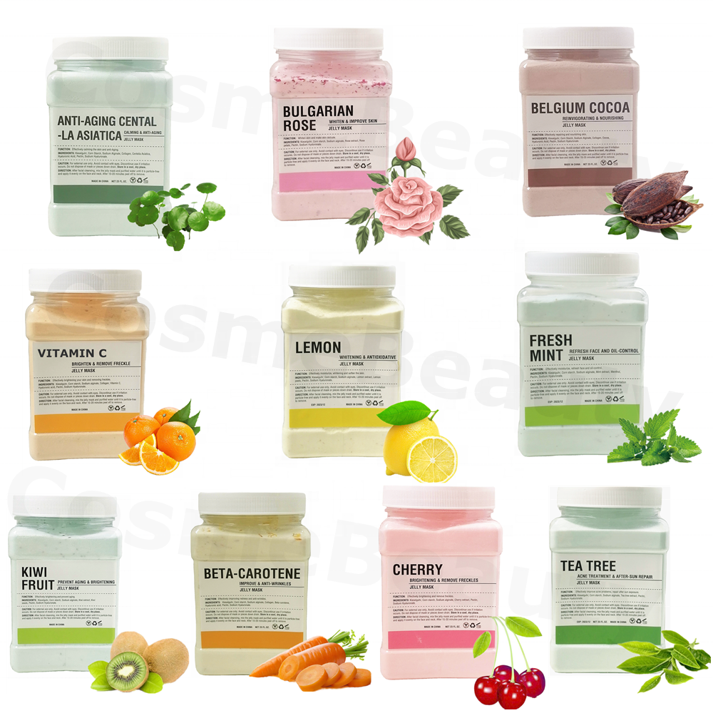 USA Hot Sale Hydro Jelly Mask Powder Soft Facial Mask Powder for DIY SPA Beauty Salon 650G 23 FL OZ/Jar