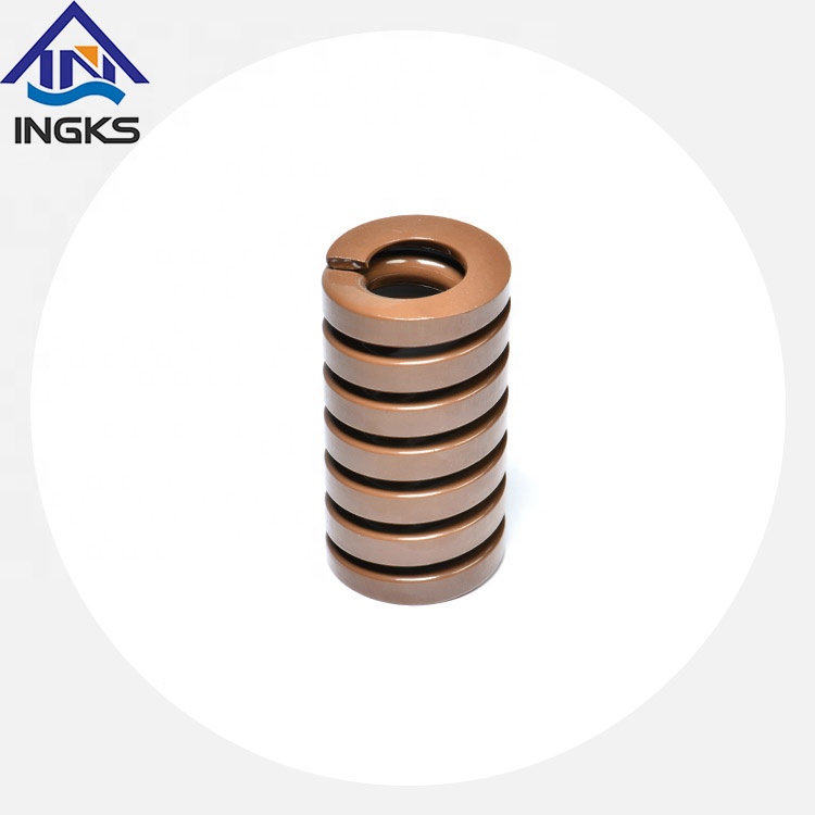 Customized Compression Coil Extreme Heavy Load Brown ISO10243 Standard Flat Coil Die Spring