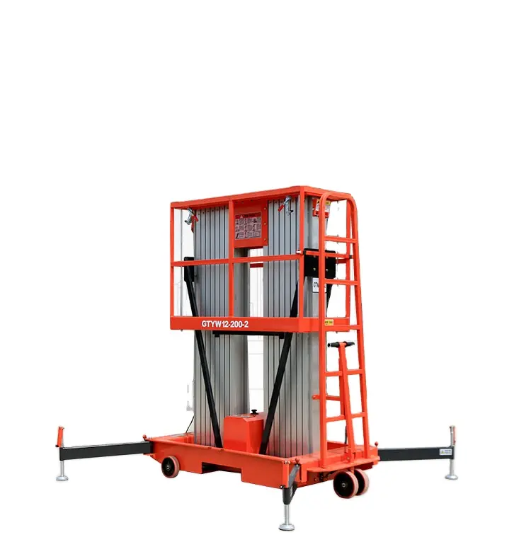 Single mast double mast platform 6-14 m Aluminium alloy lifting platform