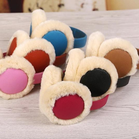 Pu Adult Ear Muff Men Plush Collected Cold Proof Earmuff Winter Ear Cover Warmer Ear Muff