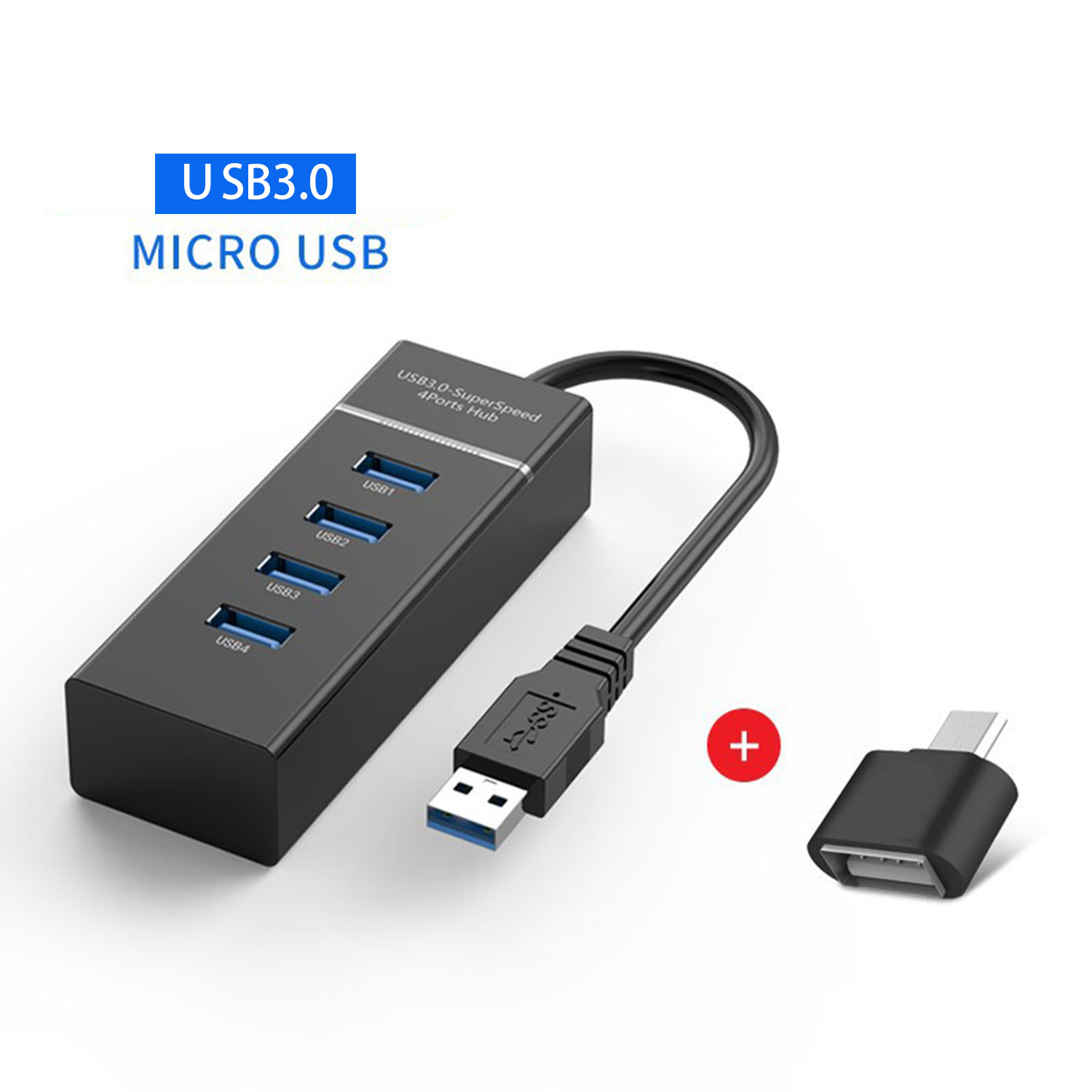 USB 3,0 концентратор компьютер карты расширения порта прозрачный концентратор 4-портовый расширения из алюминиевого сплава с косой вилку usb3.0hub концентратор 7 портов