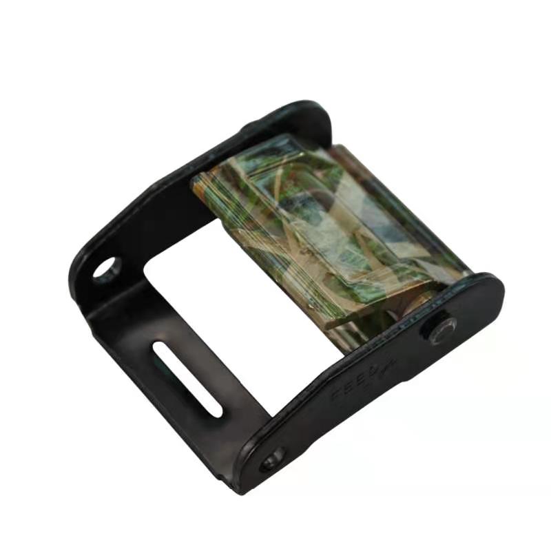 Cheap price 50MM Black Metal Webbing Cam Buckle With Green Watermark