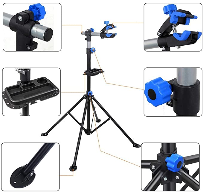 Pp+ Iron Adjustable Professional Holder Storage Rack Repair Stand Folding Bicycle Bike Repair Stand