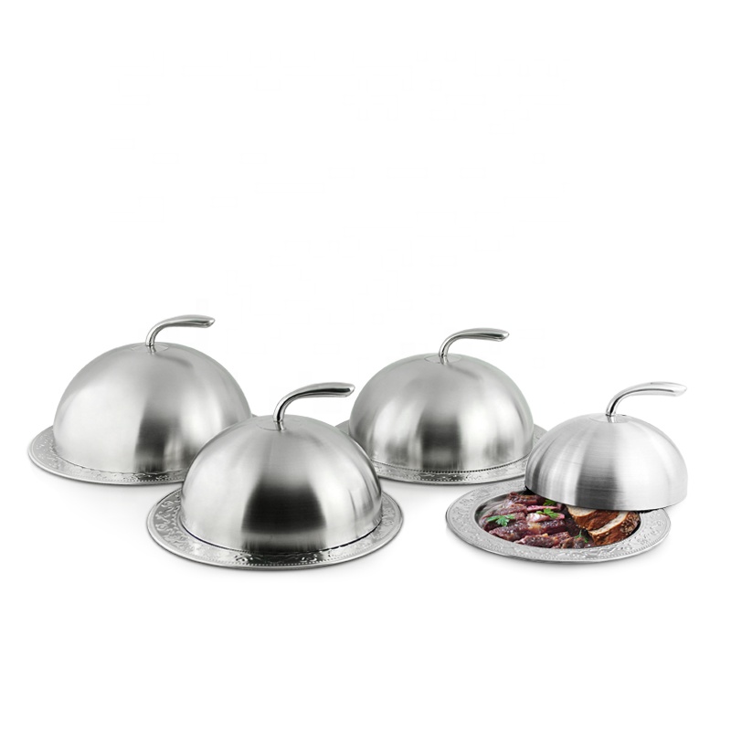 Сверхмощные повара Cloche BBQ besting стейк бургер крышки еды из нержавеющей стали для плавления сыра купол