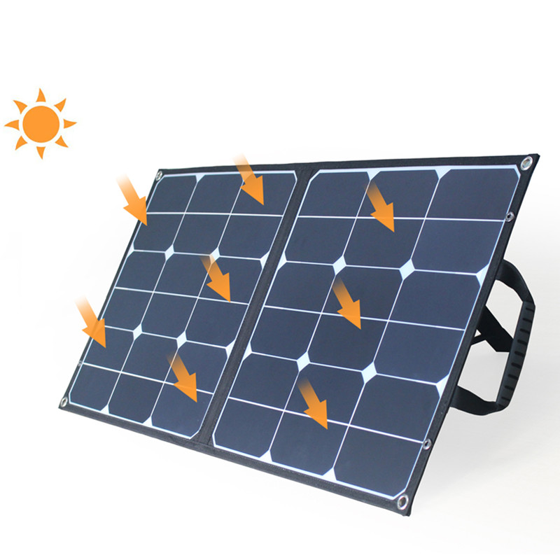 OEM Portable Sunpower Foldable Flexible Phone Camping Energy Solar Charger 60W 100W 500W System Cell Solar Panels