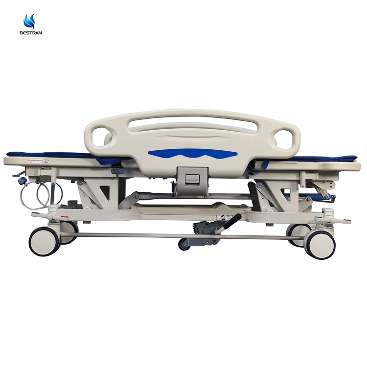 BT-TR061 height adjustment medical ABS hospital patients manual transfer stretcher bed ambulance Manual Transfer Stretcher