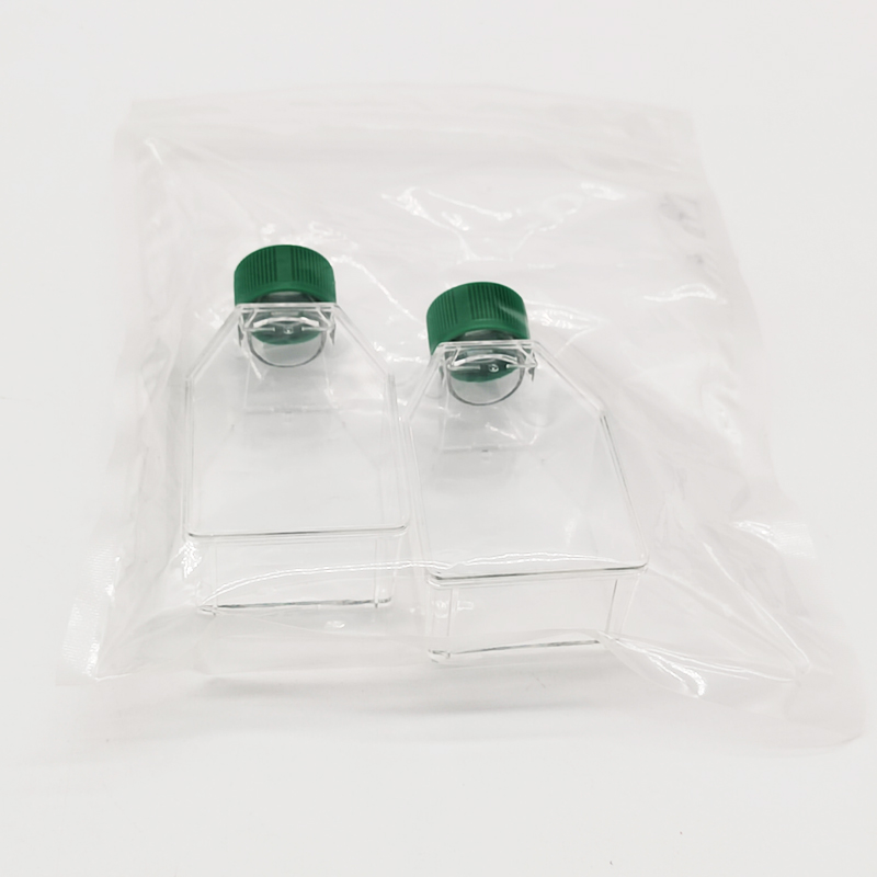 Factory Custom New Angled Neck Cell Culture Flask With Vent Cap
