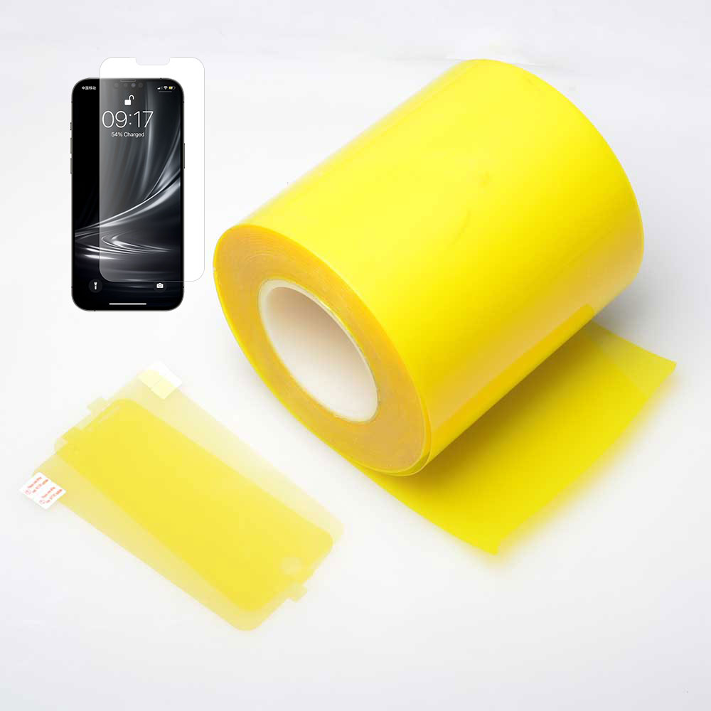 1040mm * 100m High Quality Yellow Hydrogel TPU HD Clear Hydrogel Roll for Screen Protector Mobile