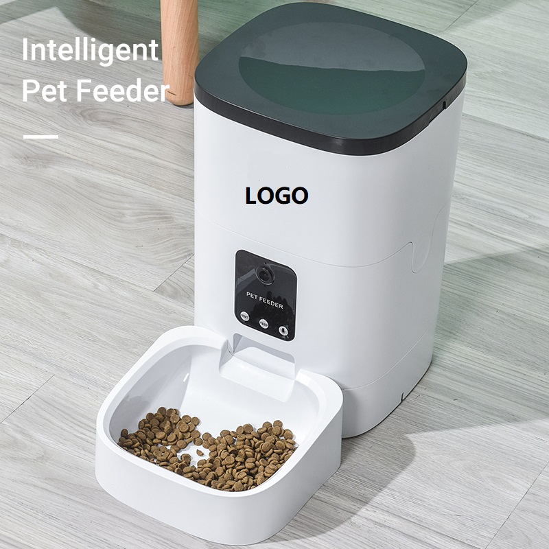 New Design Pet Automatic Feeder WIfi Cat food Distributor Petfeeder Large Capacity Smart Automatic Pet Feeder 4L with Camera