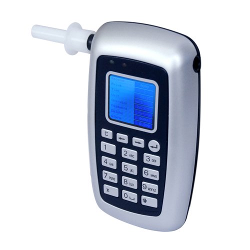 keyboard operation breathalyzer bluetooth connection with printer, professional alcohol tester testing