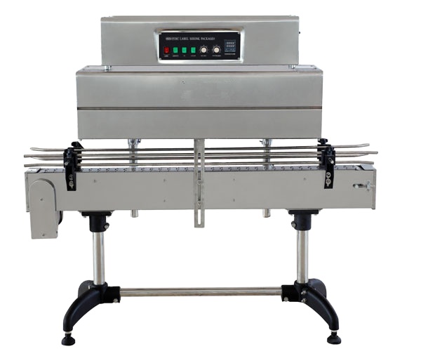 Semi automatic shrink sleeve label machine glass bottle shrink wrap machine thermal shrink tunnel