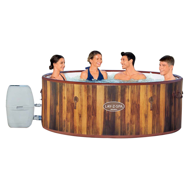 Распродажа, BESTWAY LAY Z SPA, воздушный струйный надувной массаж, светодиодная Хельсинкская гидромассажная Ванна, модель на 5-7 человек