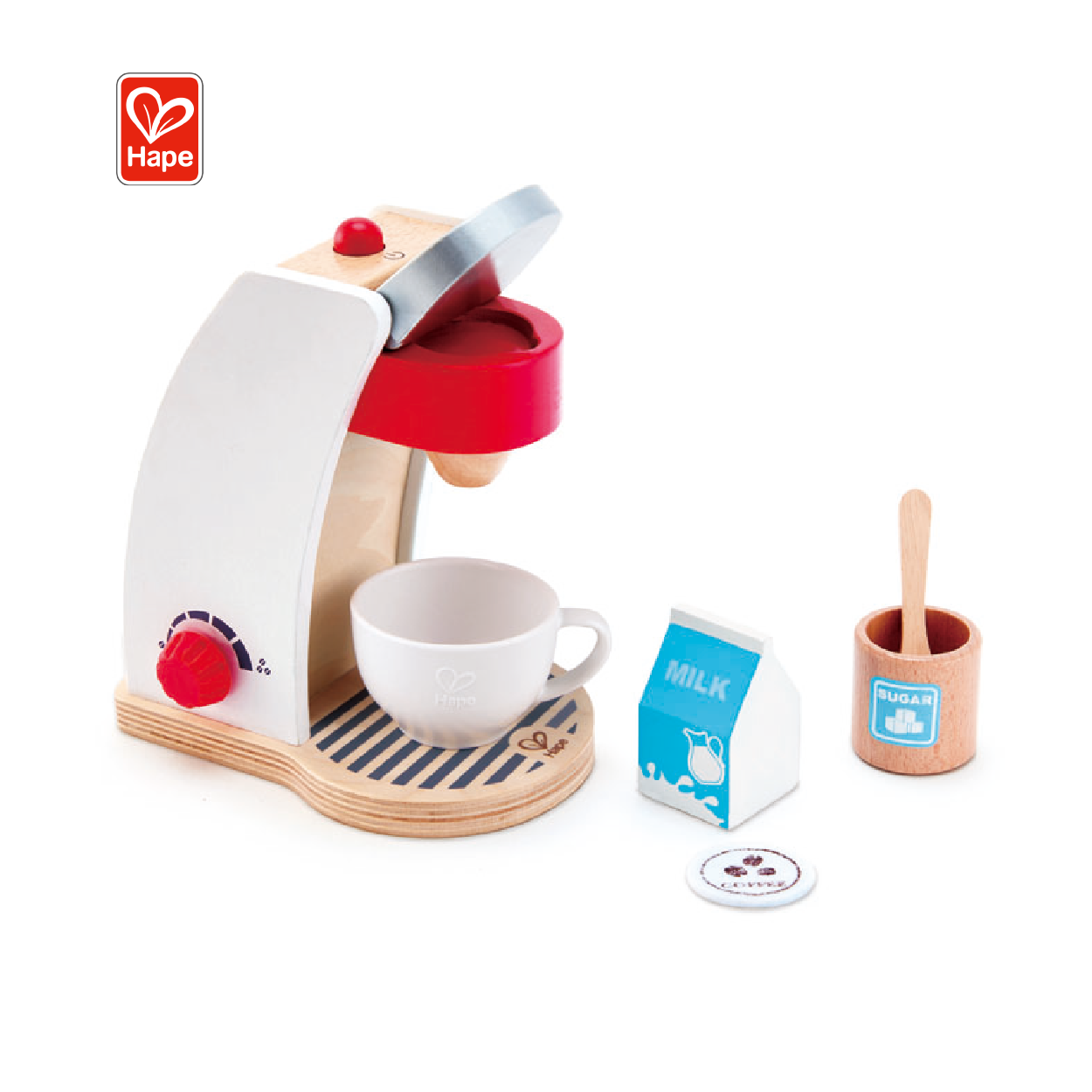 Hape, детские игрушечные аксессуары для кухни, детская деревянная игрушечная кофемашина