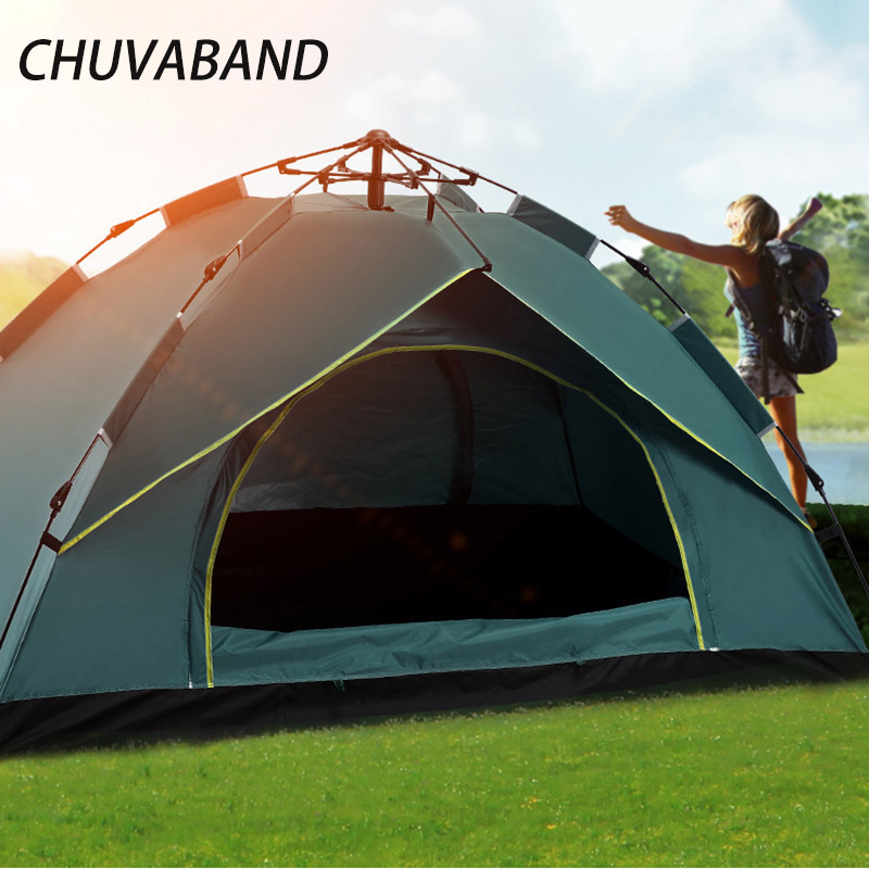 CHUVABAND хит продаж 210T дышащая палатка на 1-2 человека для кемпинга мгновенная упаковка быстрая палатка легкая установка