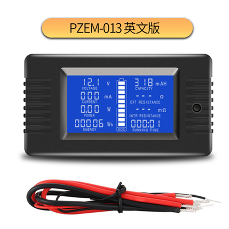 Новый товар! PZEM-013 0,05 ~ 200 В Встроенный шунт 10 А разрядный Амперметр тестер батареи анализатор мощности