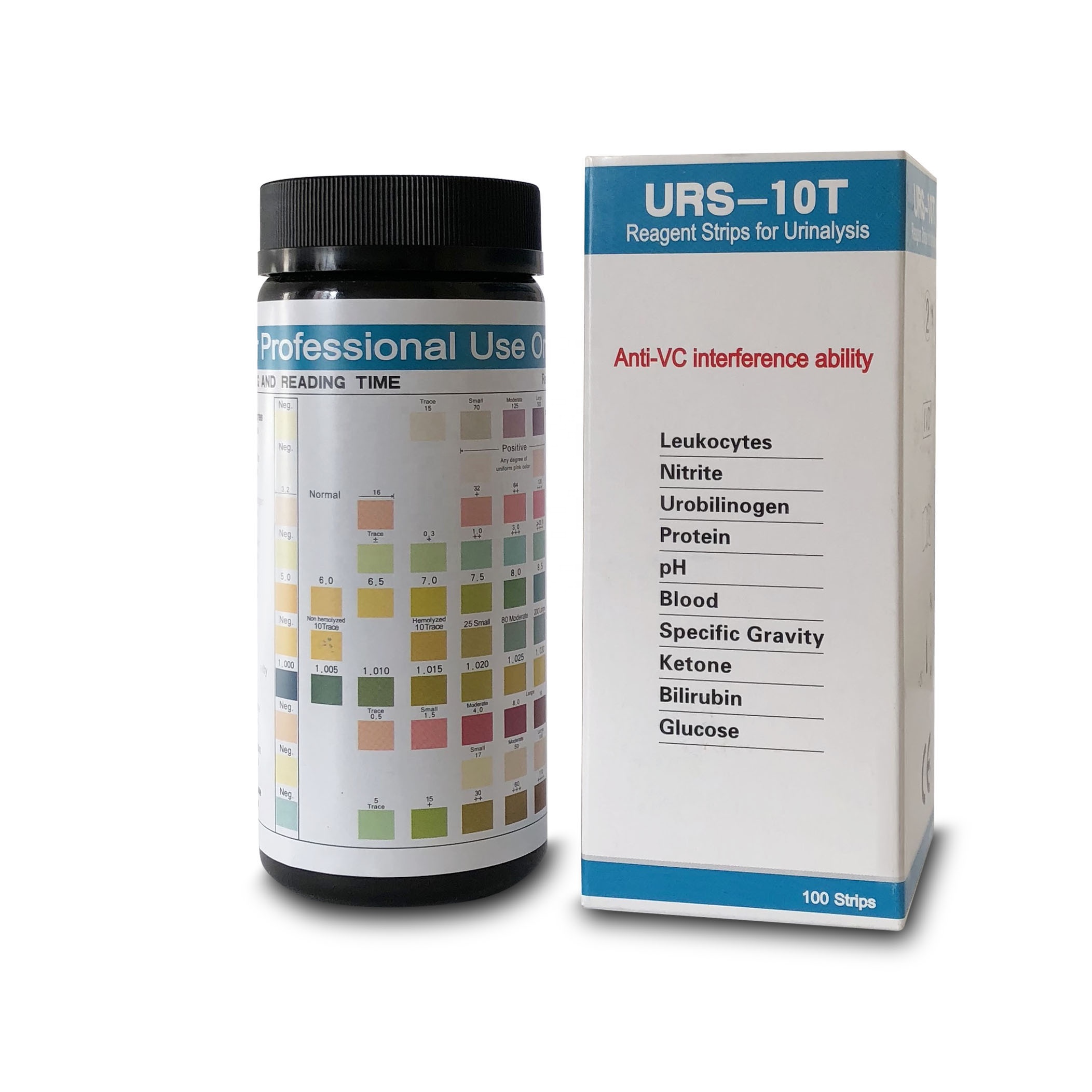 Тест-полоски для глюкозы в моче, URS-10T, хит продаж, тест-полоски для мочи