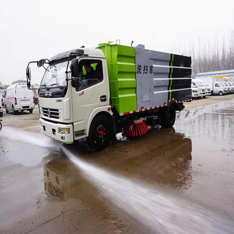 Уборочная машина DONGFENG 4x2 RHD, Вакуумная уборочная машина, для очистки дорог под высоким давлением