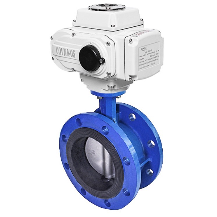 Covna Electric Butterfly Valve Motoriz Flange DN50 DN400 EPDM Seals
