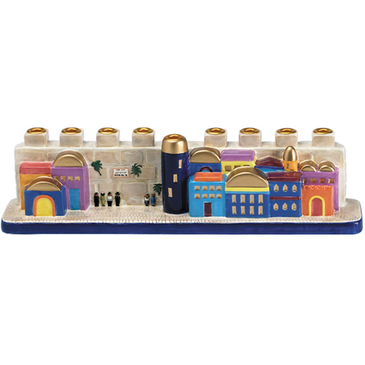 Уникальные керамические иудейские палочки для свечей chanukah menorah