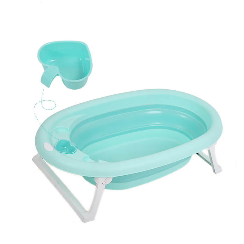 Custom logo small portable folding baby plastic tub