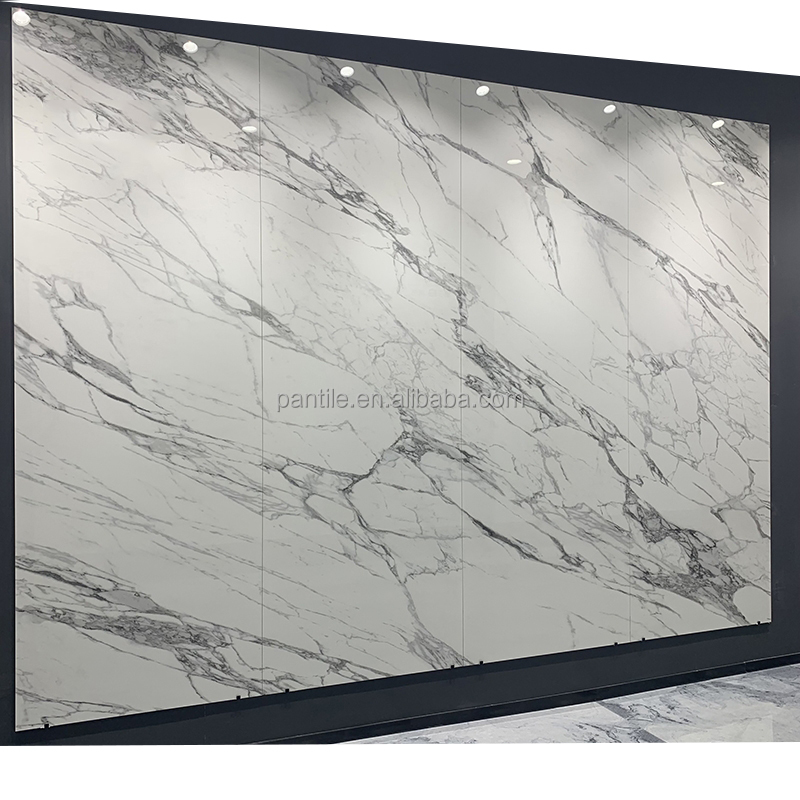 1200x2400 Porcelain Bathroom Shower Slab Tiles Floor White Marble Ceramic Ceramic Tiles Sintered Stone Slabs