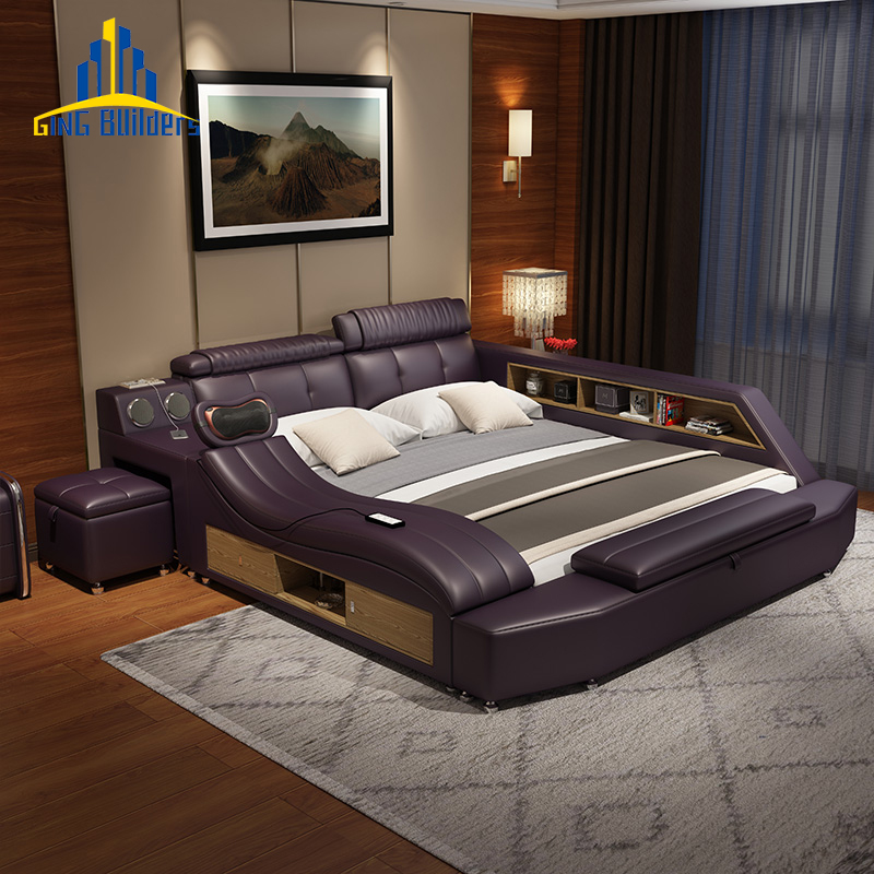 Ging Builders New Style Chambre A Coucher Multifunctional Furniture, Factory Price Yatak Odas Thermal Massage Beds