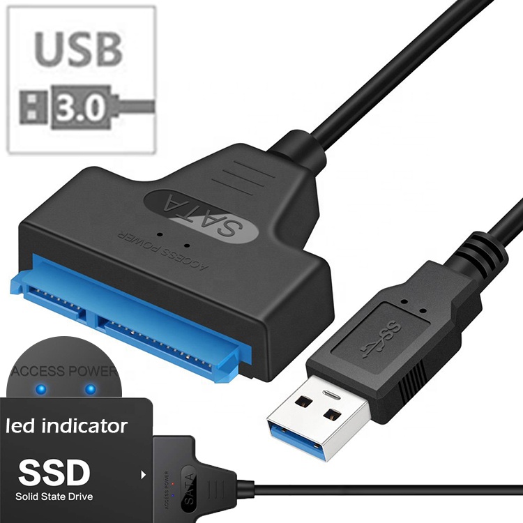 Free Driver 5Gbps 2.5 Inch SSD HDD Hard Drive Disk USB 3.0 to Sata Adapter Cable