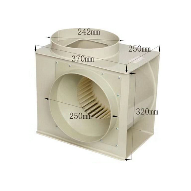High Speed Blower Polypropylene Made Low Noise Centrifugal Fan In Laboratory Equipment Usage