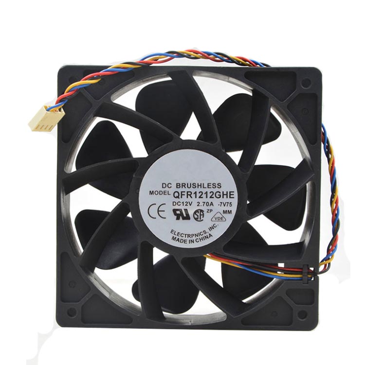 Cooling fan 12v 2.7a for ASIC Miner Bitmain Z15 12038 120*120*38mm Mining fan QFR1212GHE 4-Wires
