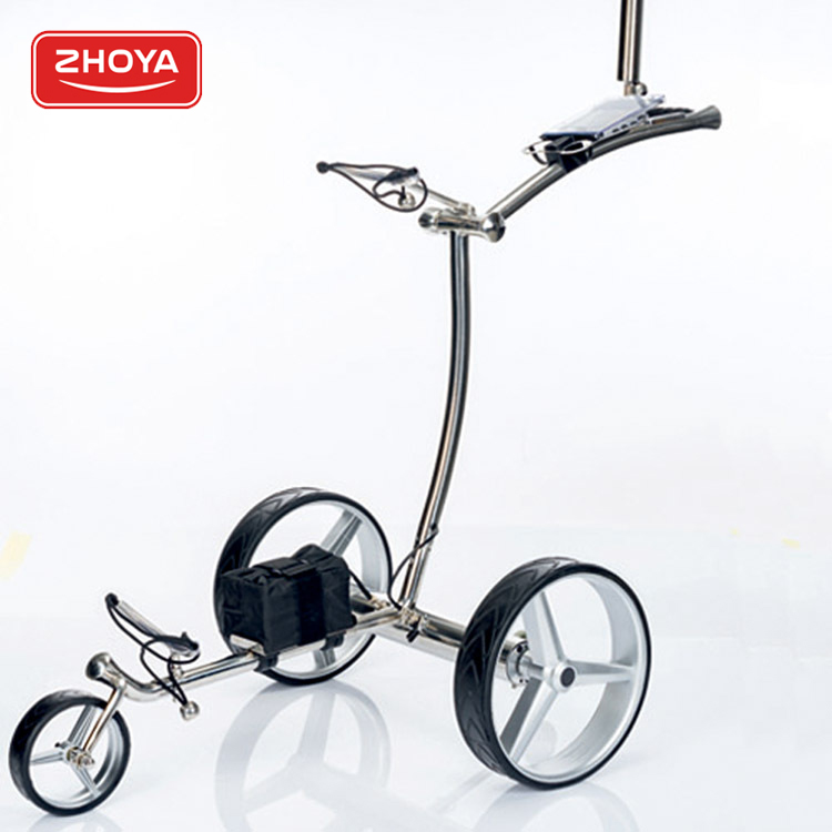 High Quality Performance Stainless Steel Golf Lithium Battery Trolley