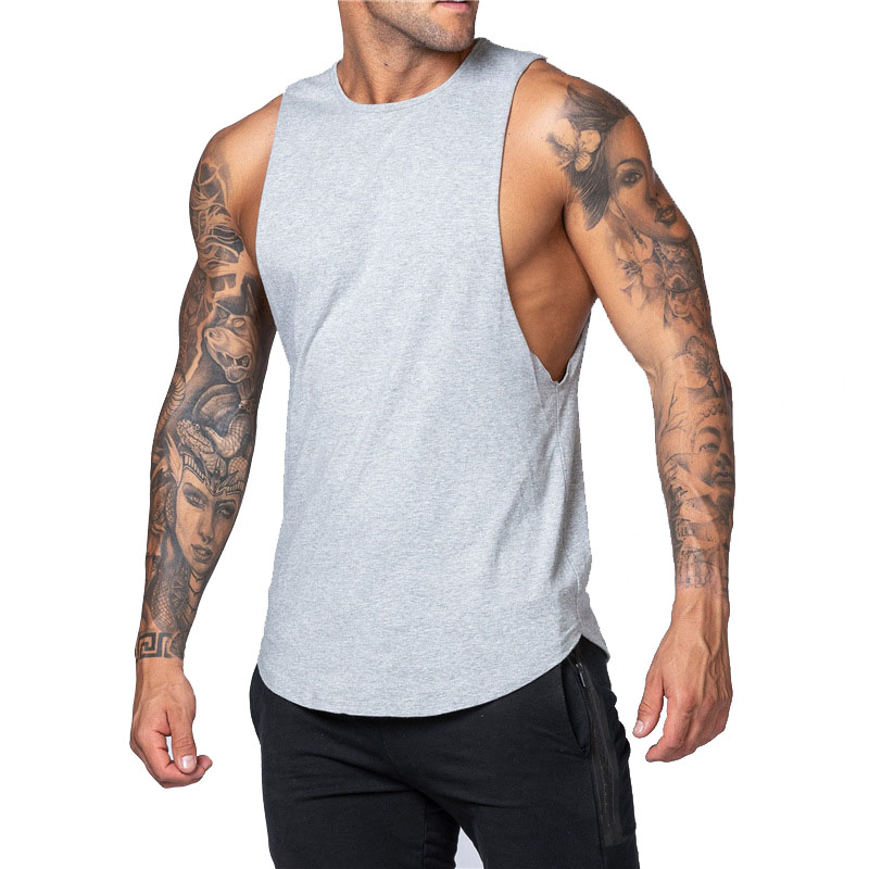 Men Sleeveless Muscle Fitness Tank Top Bodybuilding Workout Gym Sport Stringer Shirts