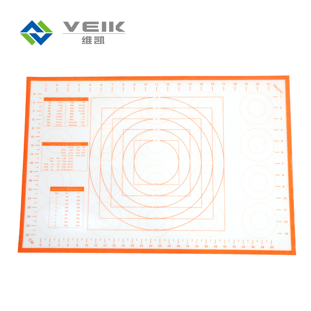 Customized Factory direct and customized pastry Dough rolling mat silicone cooking mat