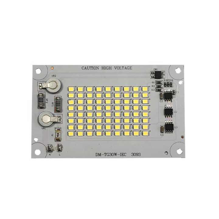 Поставка с завода 2835 SMD 100 Вт квадратный 220 В переменного тока линейный DOB светодиодный PCBA для светодиодного прожектора