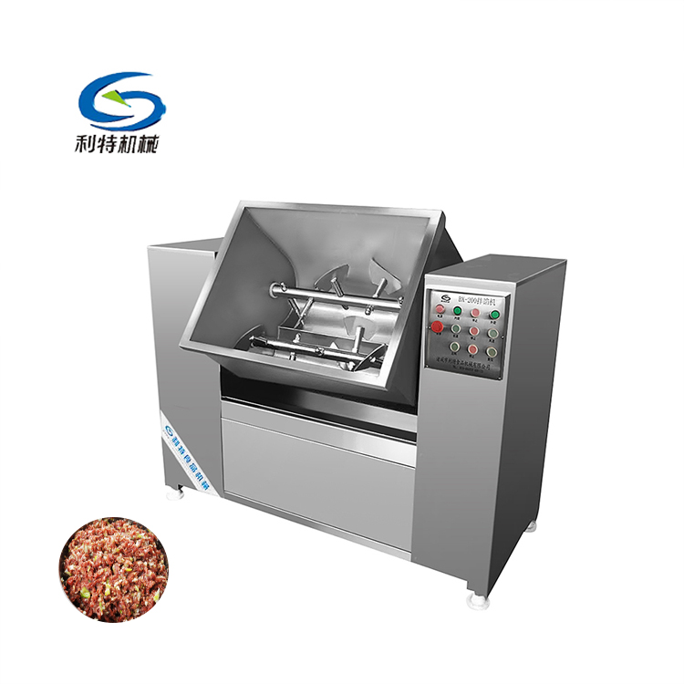 Double axis vacuum meat mixing machine /vegetable stuffing mixer