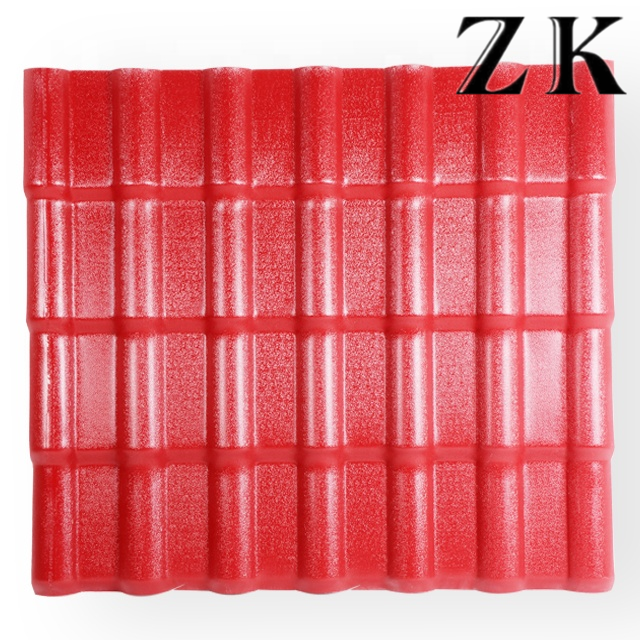 Good quality wholesale durable colorful plastic synthetic resin pvc roof tiles