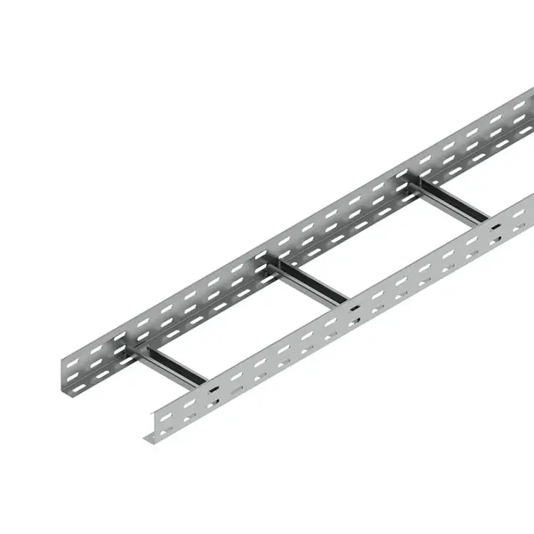 Supplier Customiezd Outdoor 300*100 Cable Tray System Mental Basket Aluminium Cable Ladder
