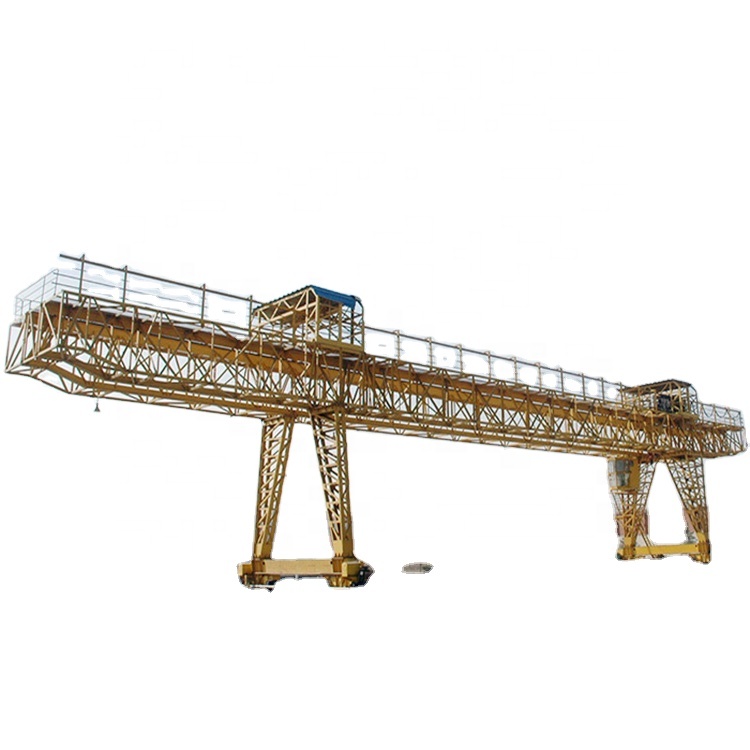 Double girder top quality high technique electric rail traveling winch type engineering frame crane