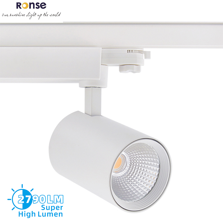 RONSE 2790LM Classic Clothes Store Display Curved Track Beams Led Light 350 Motorized Track light 30W Anti-glare Track Lamp