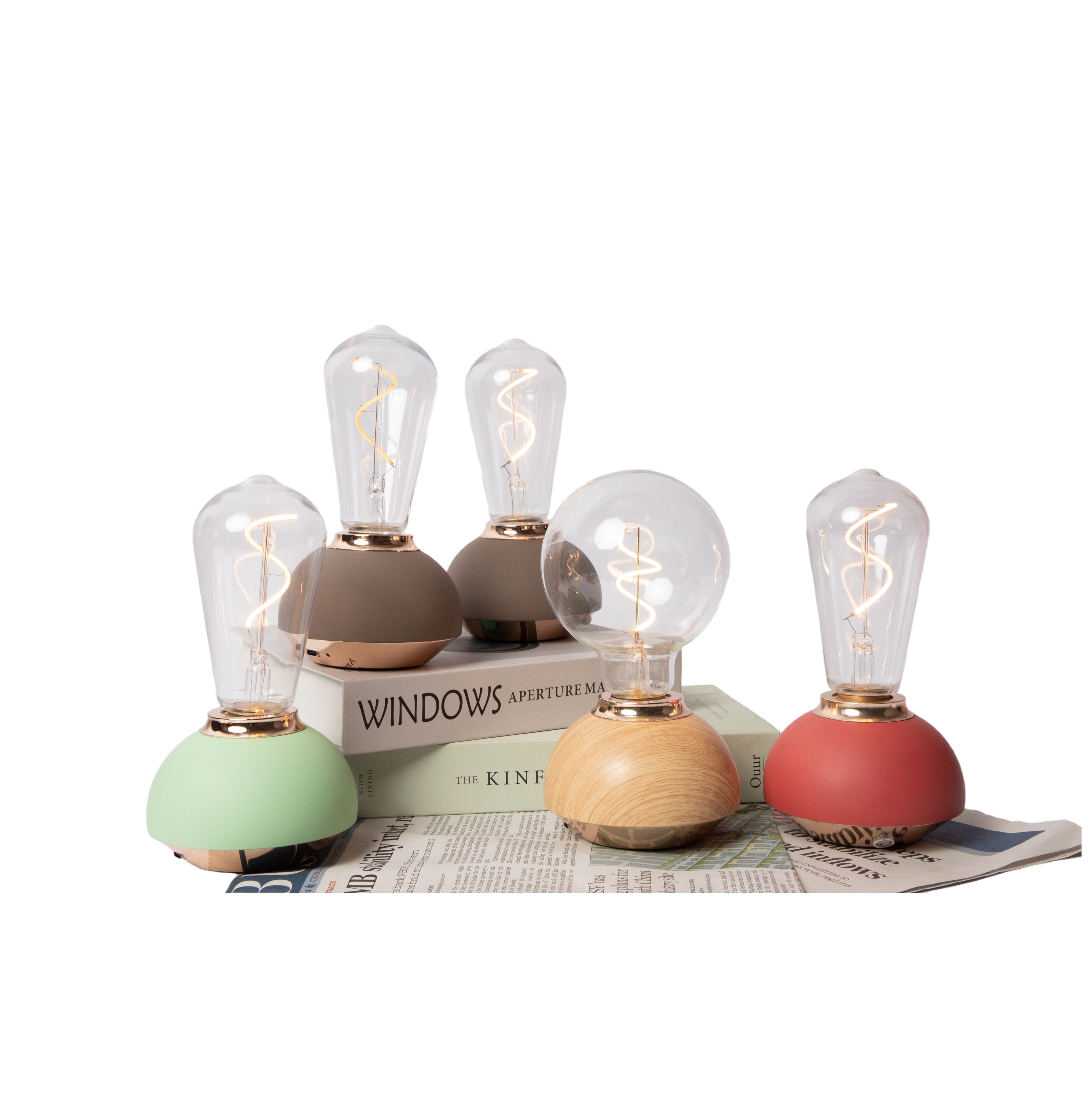 Decorative Table Lamp Rechargeable Touch Bedroom Bedside Lamp Vintage Decorative Ambiance Night Lights