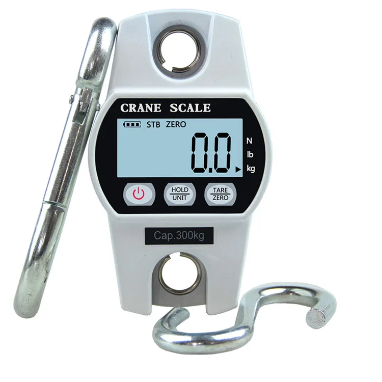 High Quality 300KG Mini Digital Crane Scale Luggage Fishing Balance Pocket Weight Scale Hook hanging Crane Electronic scales