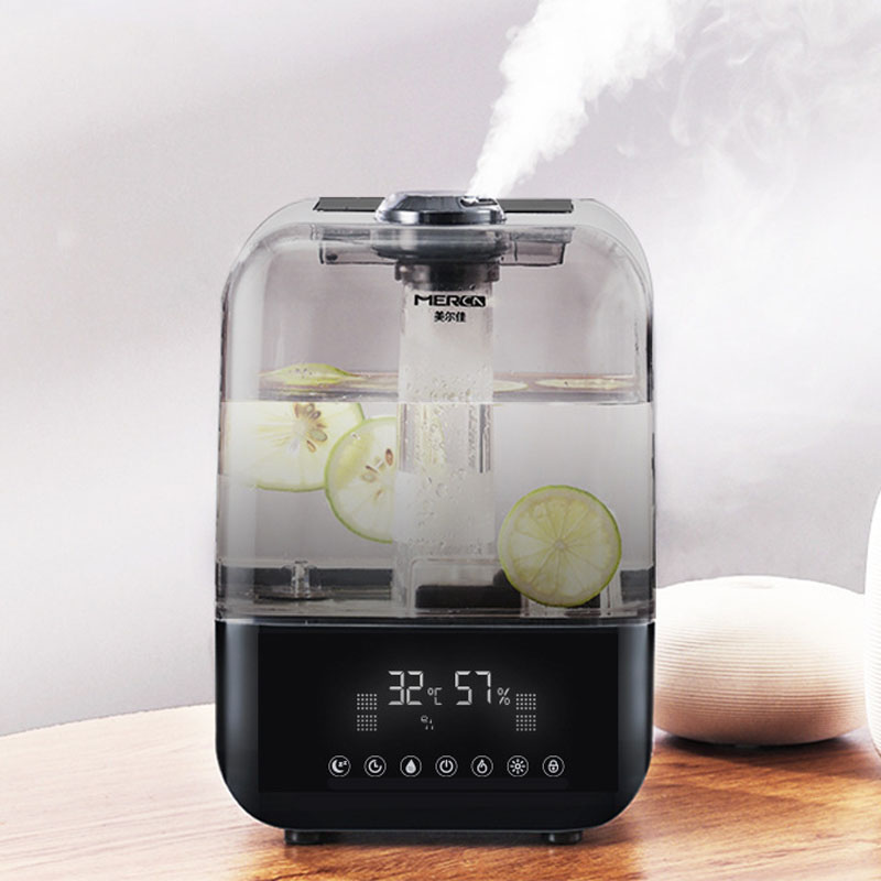 Super Quiet Ultrasonic 5L Large Top Fill 360 Nozzle Lasts Up to 30 Hours Air Humidifiers for Babies Home