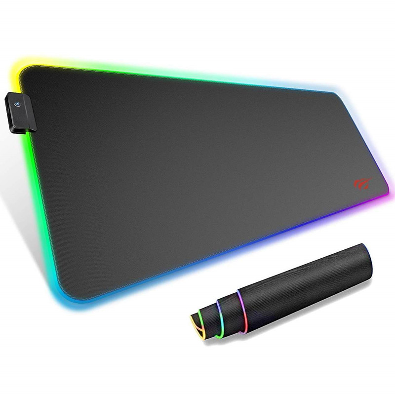 Лидер продаж на Amazon, RGB светодиодный резиновый игровой коврик, плоский коврик для мыши, rgb коврик для мыши, rgb коврик для мыши