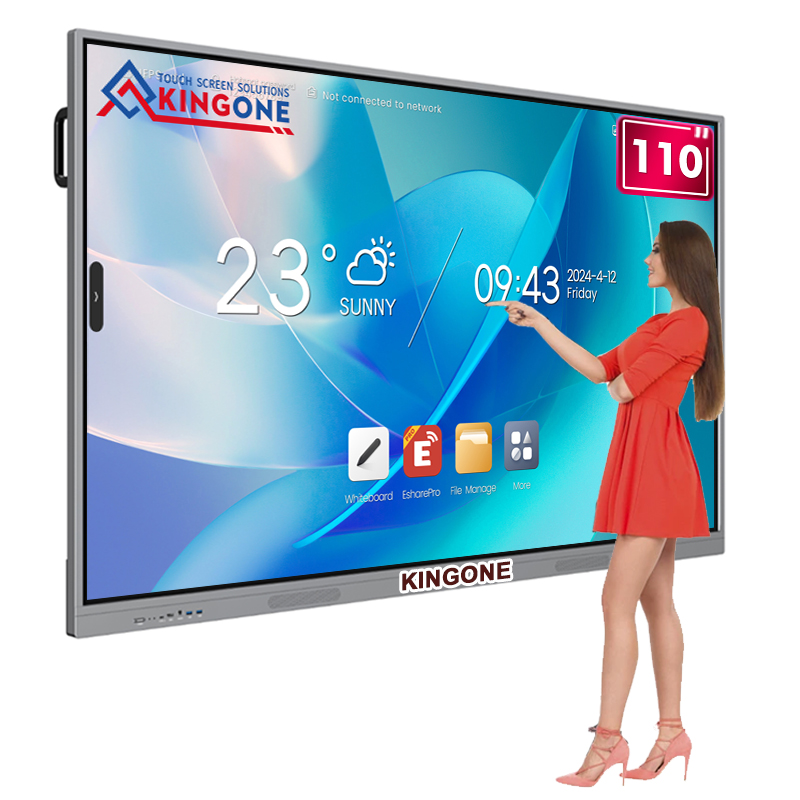 65/75/86/100/110 inch finger multi touch screen smart LCD display meeting room electronic digital interactive smart white board