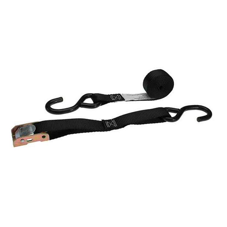 New launched products 1 inch lock cam buckle tie down strap with s hook