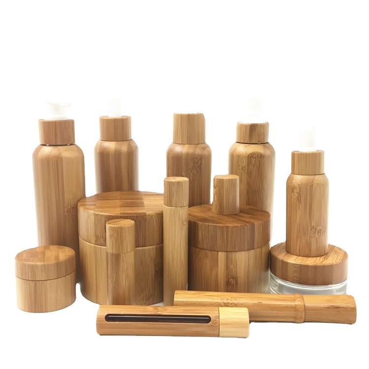 Эко-дружественных 1oz 2oz 4oz 8oz 16oz бамбуковые косметические бутылки, упаковки банку с бамбуковой крышкой оптoвaя прoдaжa 5g bamboo бальзам для губ в тюбике