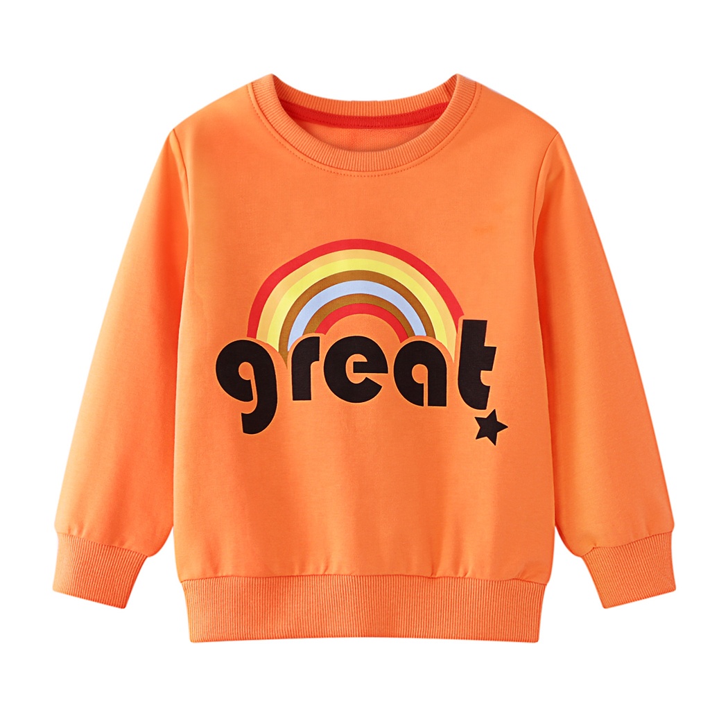 Wholesale Children's Clothing Pure Cotton Sweater Girls Long Sleeve Thick Section Little Girls Clothing