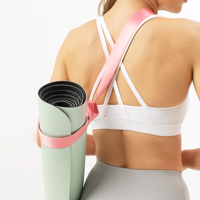 High Quality Fitness Exercise Yoga Mat Strap Exercise Yoga Ring Multi Stretch Wave Pilates Ring Black Pink Customized Color
