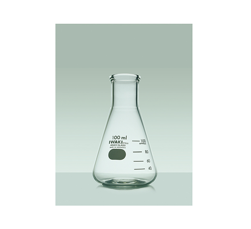 Индонезия IWAKI ERLENMEYER фляжка кружка стеклянная бутылка фляжка контейнер