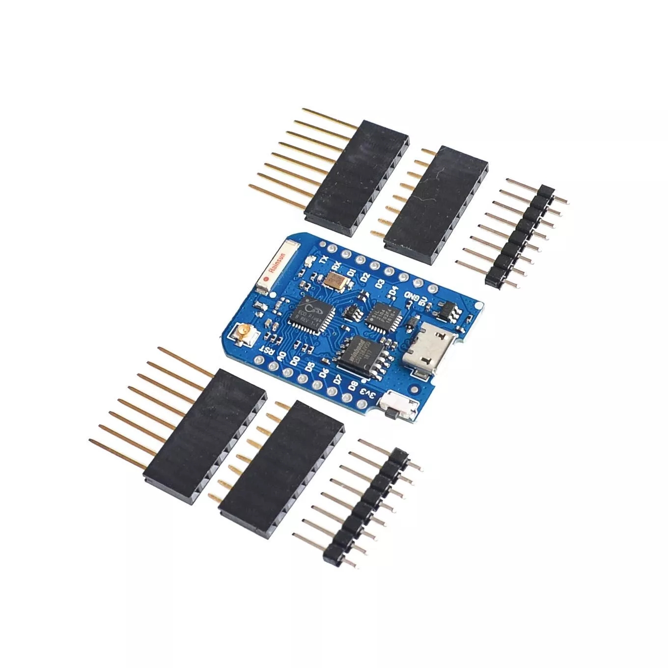 WEMOS D1 Mini Pro и формирующая листы для кровли 4 м 16 м байт внешнего антенного разъема NodeMCU основе ESP8266 ESP-8266EX CP2104 Wi-Fi макетная плата микро
