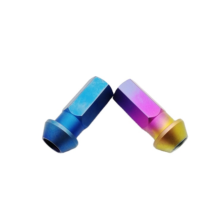 Factory supply Ti6al4v titanium wheel nuts M12 M14